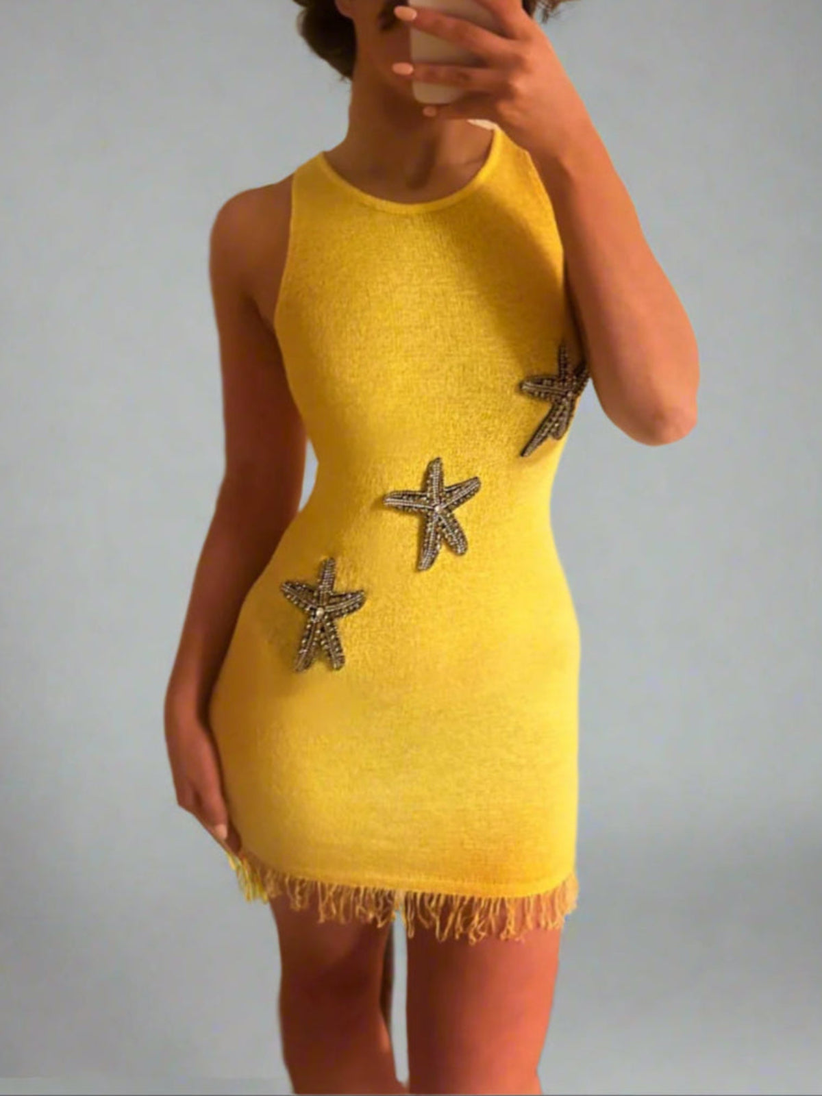 Ariel Yellow Starfish Dress