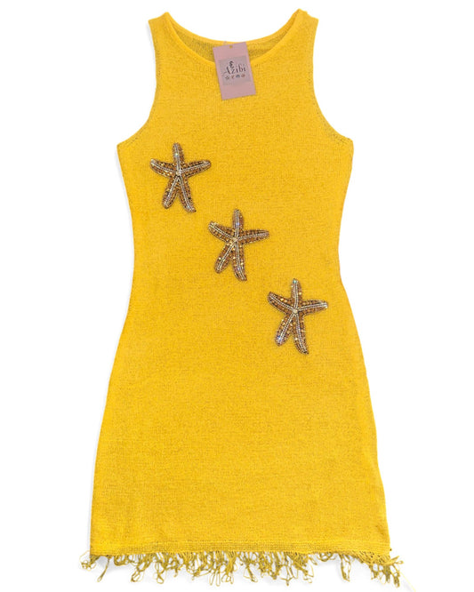 Ariel Yellow Starfish Dress